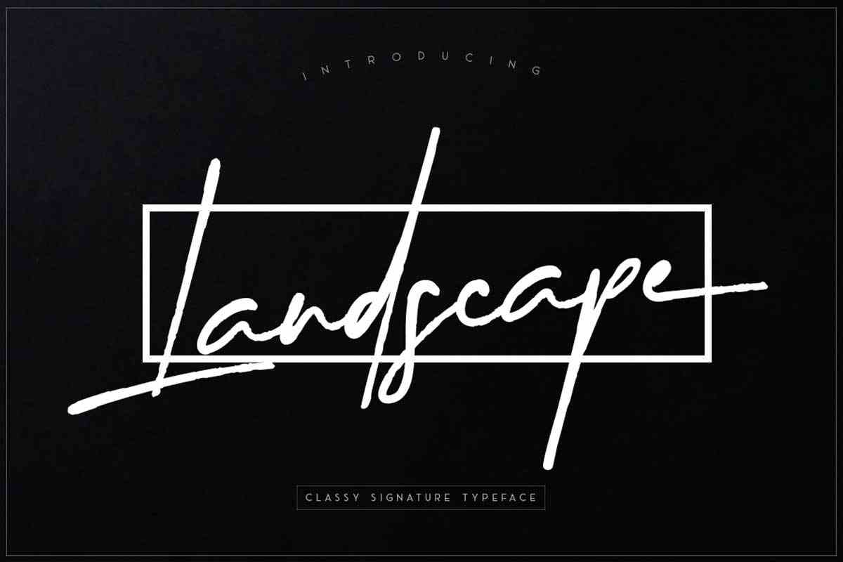 Landscape Font