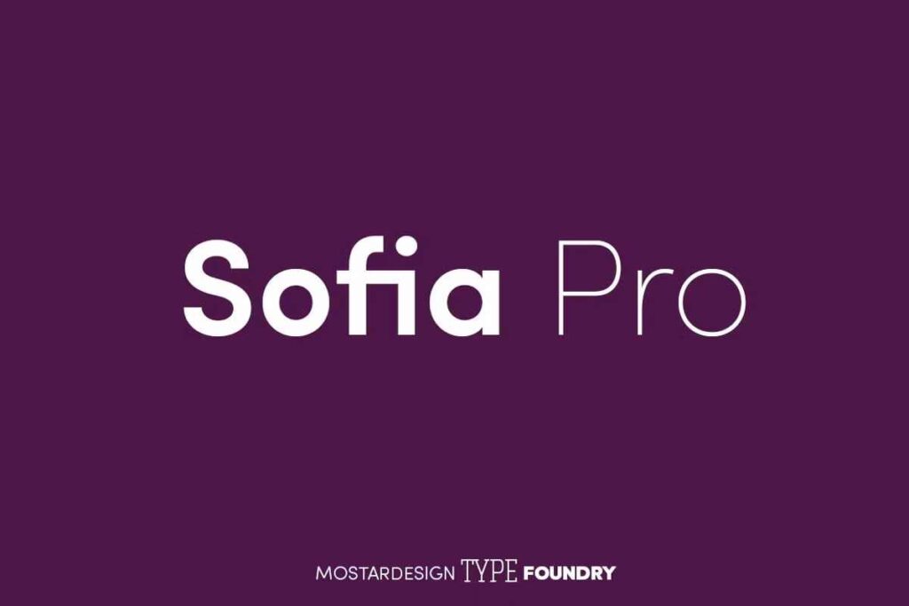 Sofia Pro Font