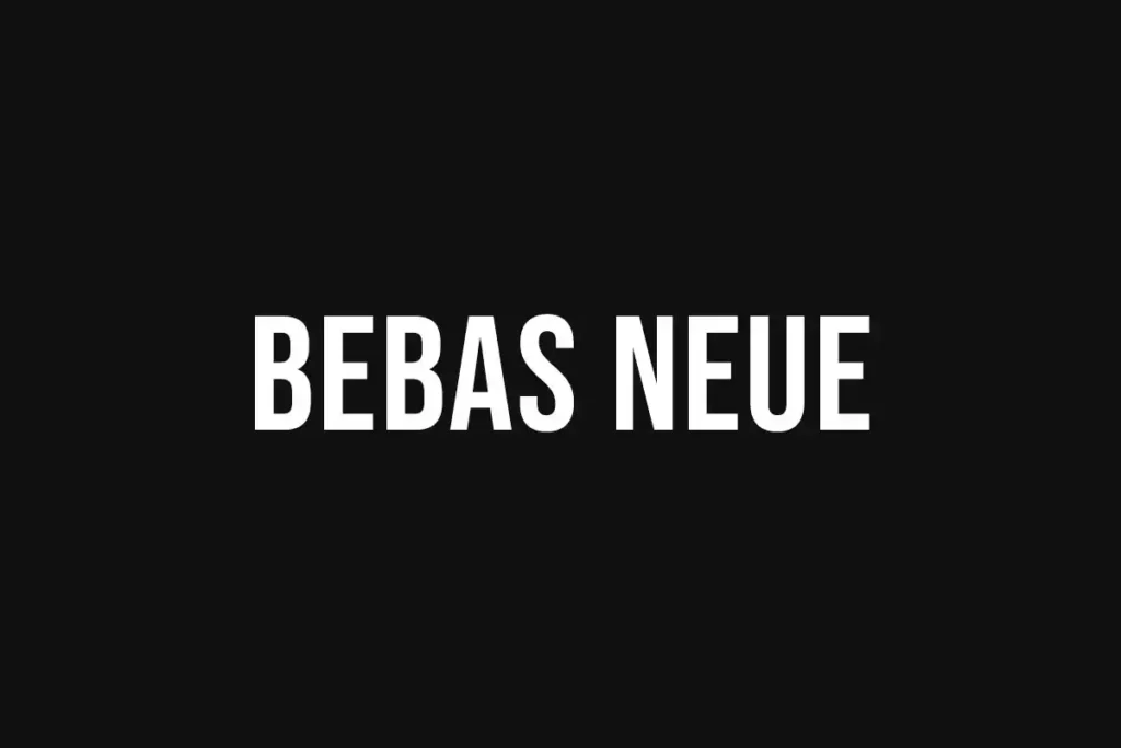 Bebas Neue Font