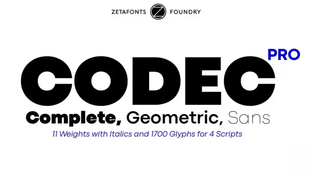 Codec Pro Font