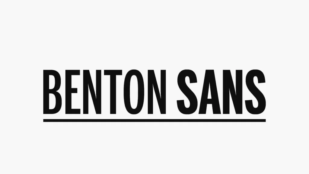 Benton Sans Font