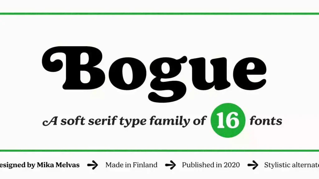 Bogue Font