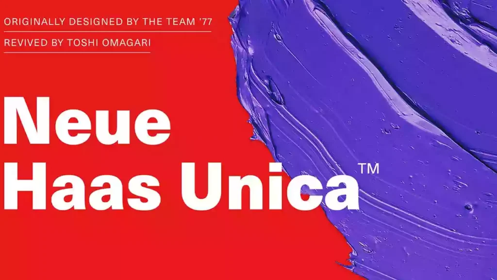 Neue Haas Unica Font