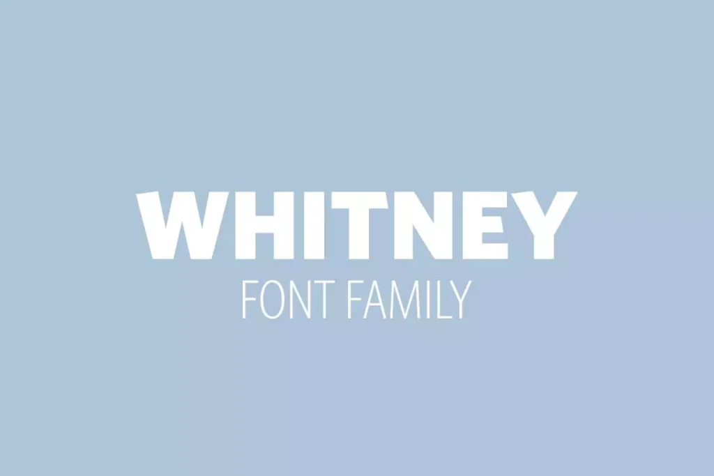 Whitney Font