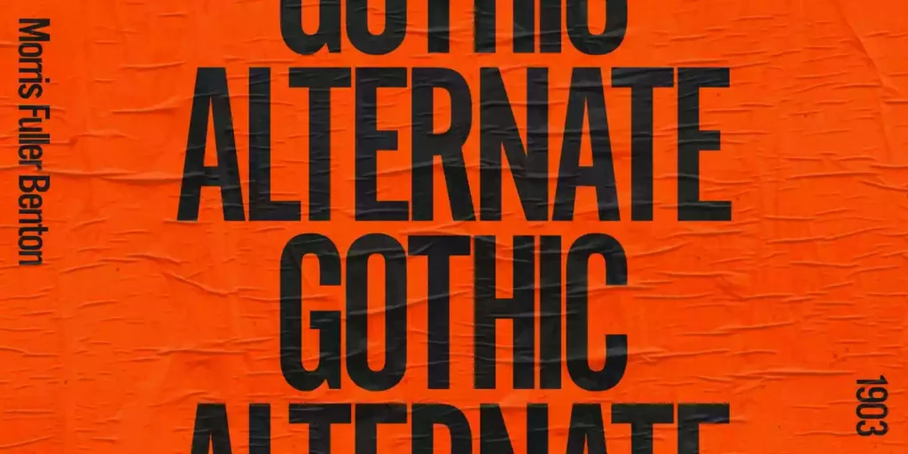 Alternate Gothic Font