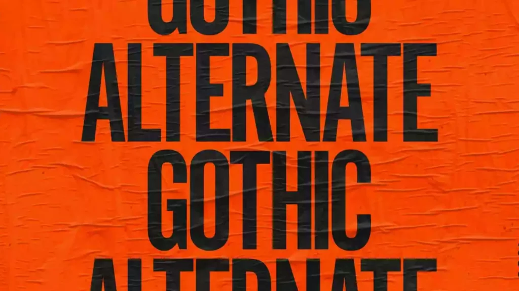 Alternate Gothic Font