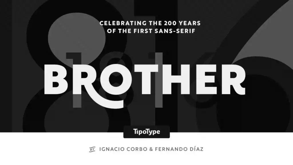 Brother 1816 Font