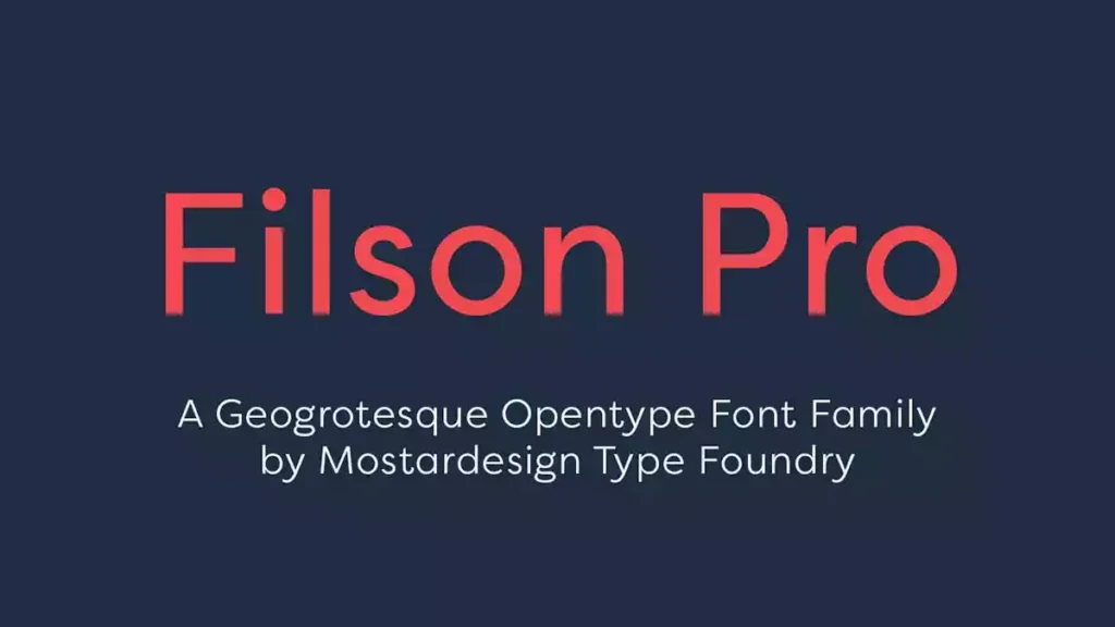 Filson Pro Font