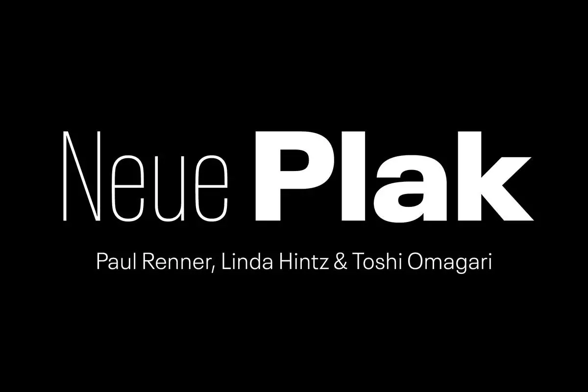 Neue Plak Font