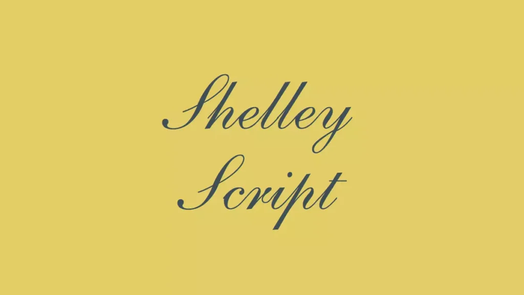 Shelley Script Font