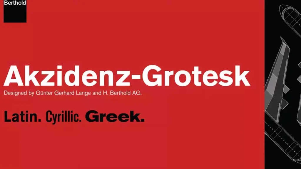 Akzidenz Grotesk Font