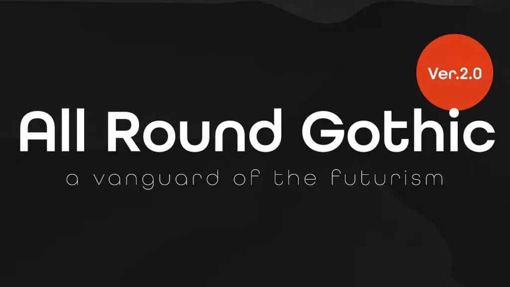 All Round Gothic Font