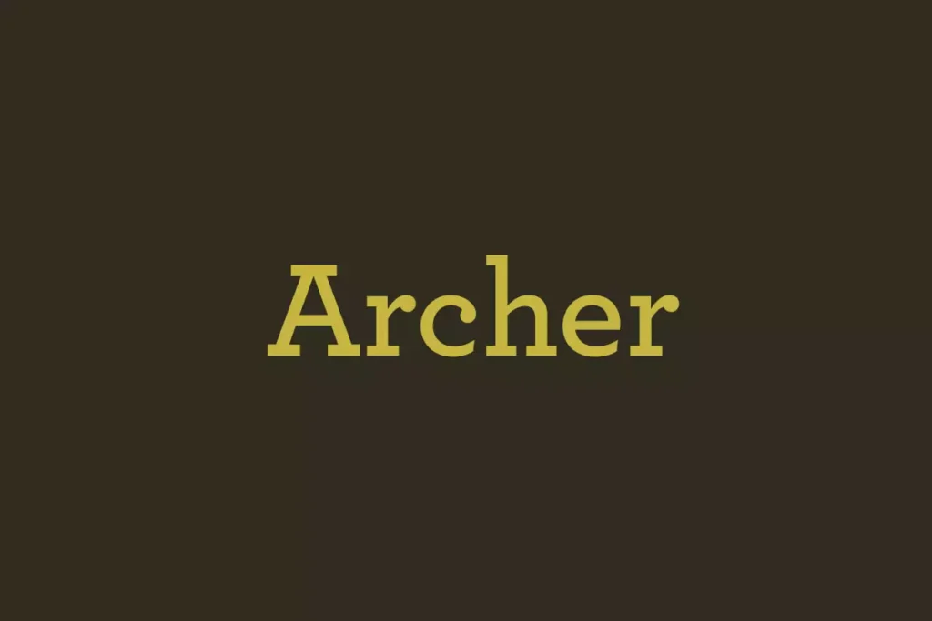 Archer Font