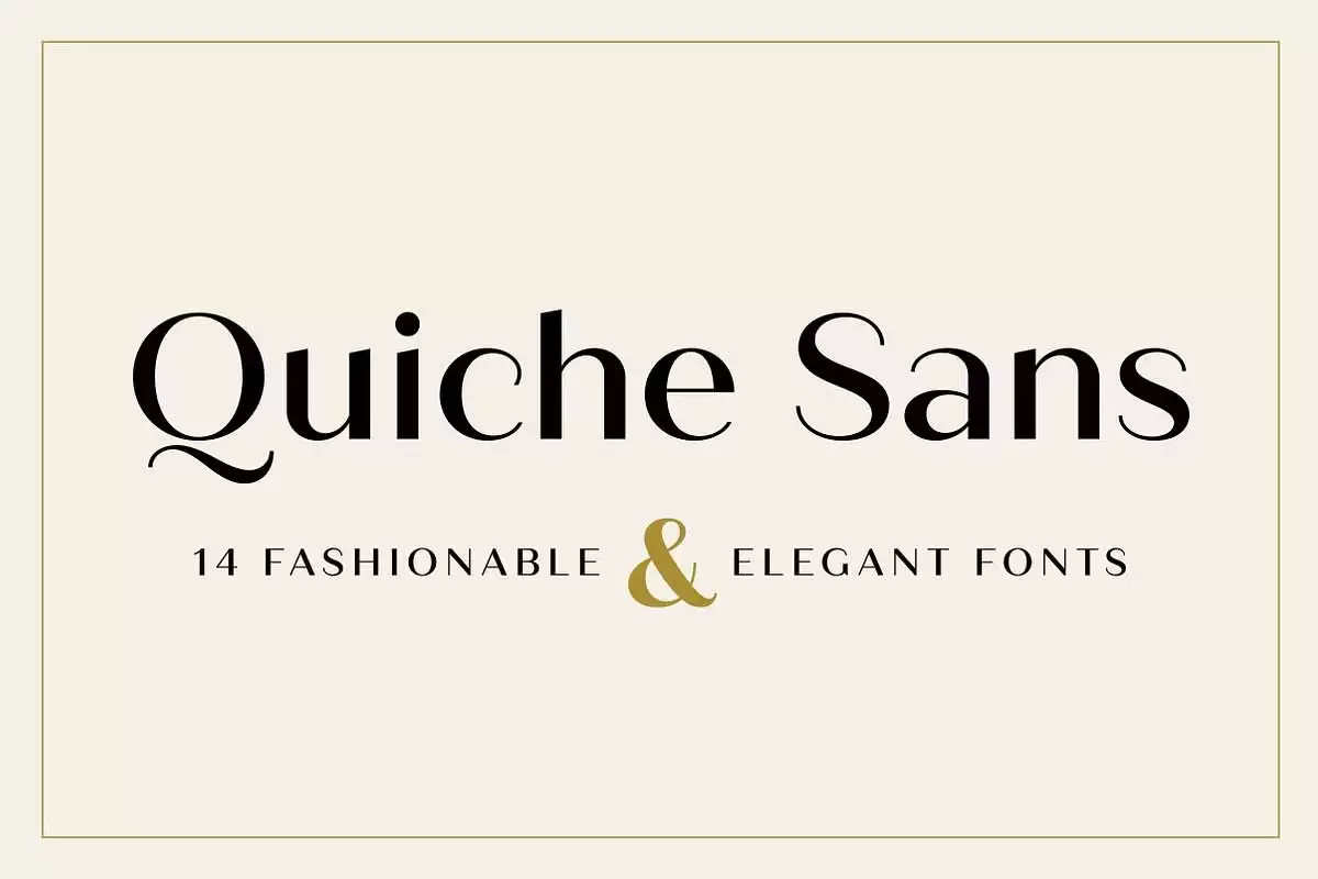 Quiche Sans Font