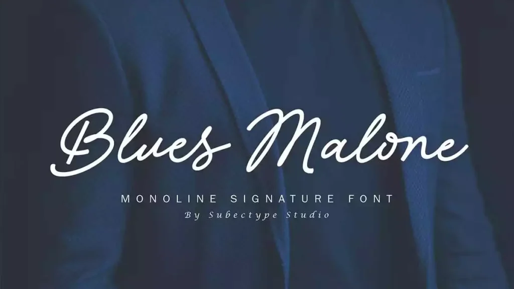 Blues Malone Font