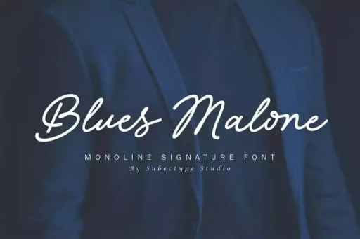 Blues Malone Font