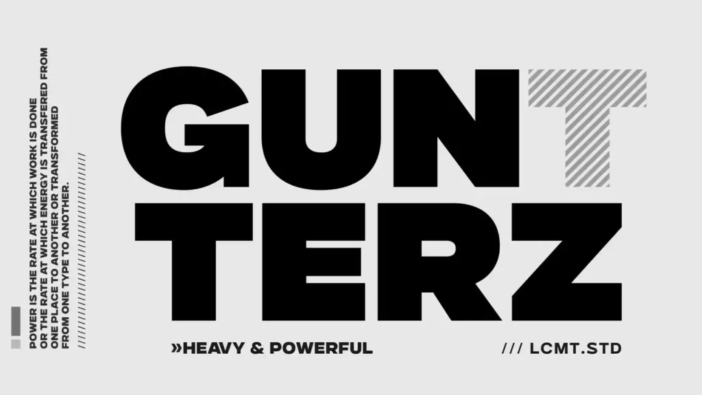 Gunterz Font