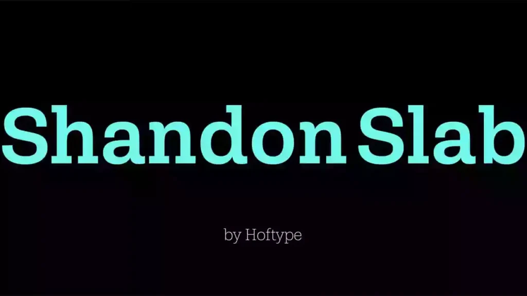 Shandon Slab Font Family