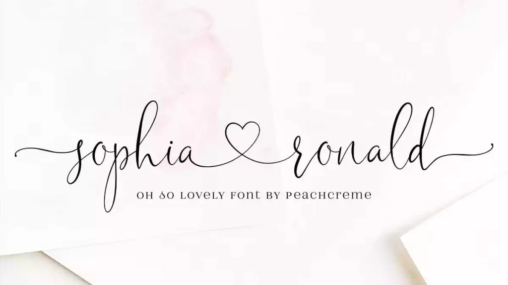 Sophia Ronald Font