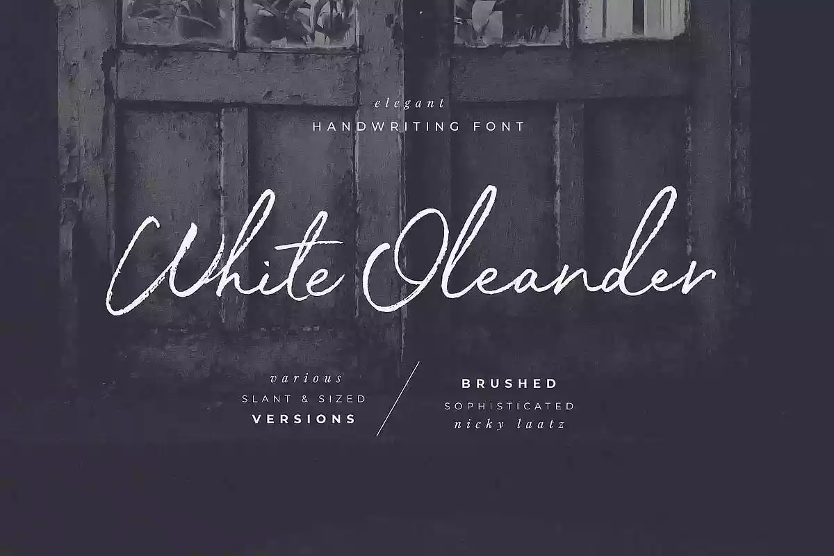 White Oleander Font