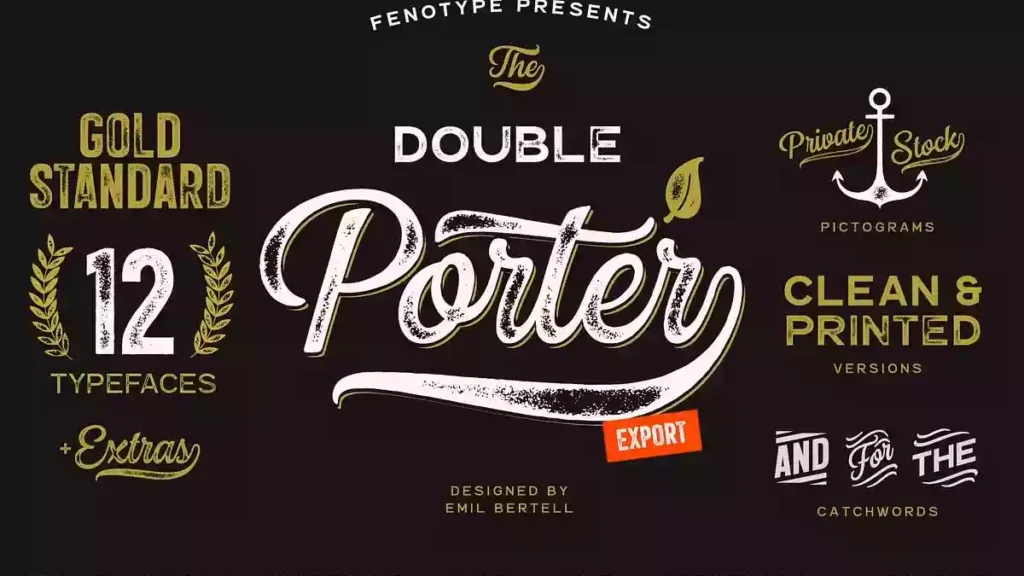 Double Porter Font