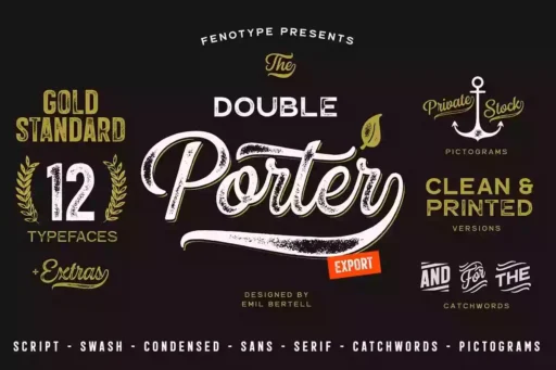 Double Porter Font