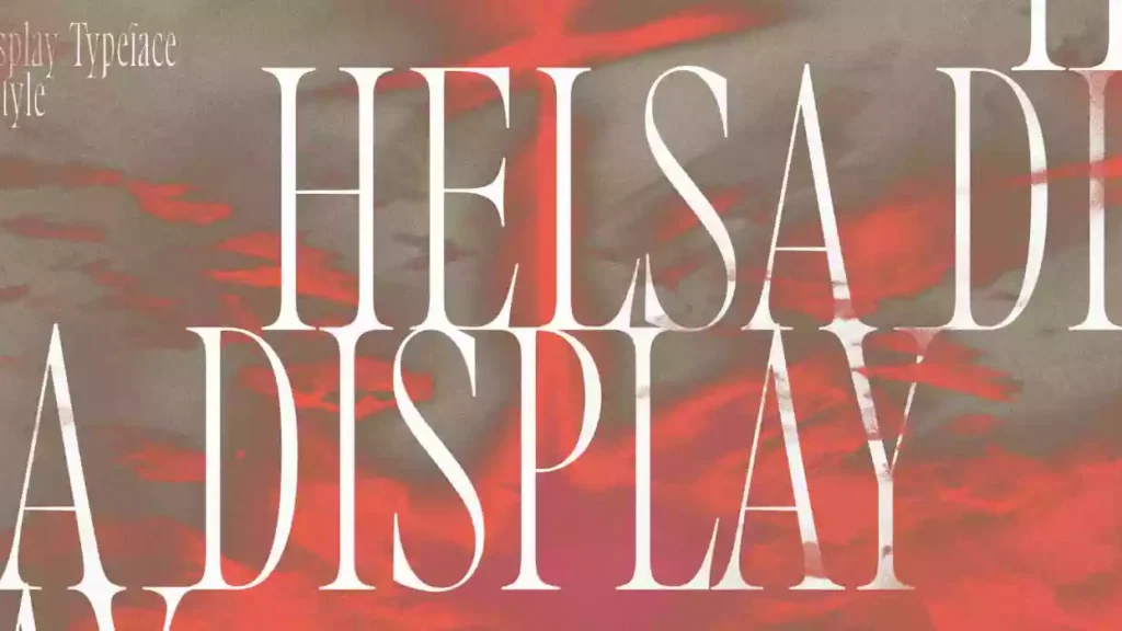 Helsa Display Font