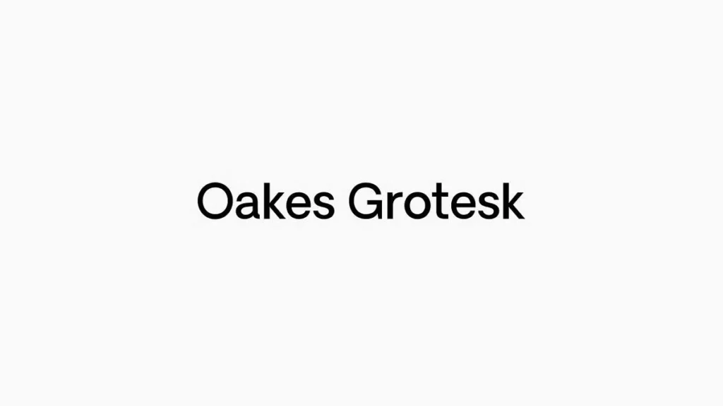 Oakes Grotesk Font