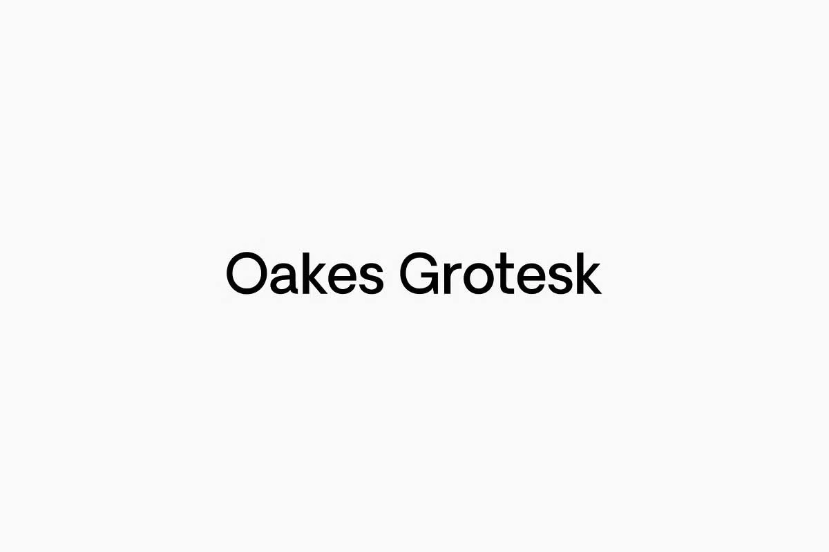 Oakes Grotesk Font