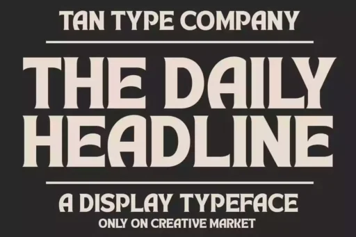 TAN HEADLINE Font