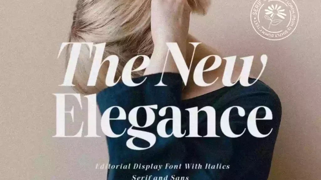 The New Elegance Font