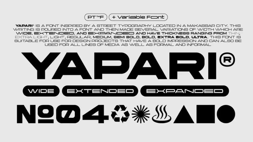 Yapari Font