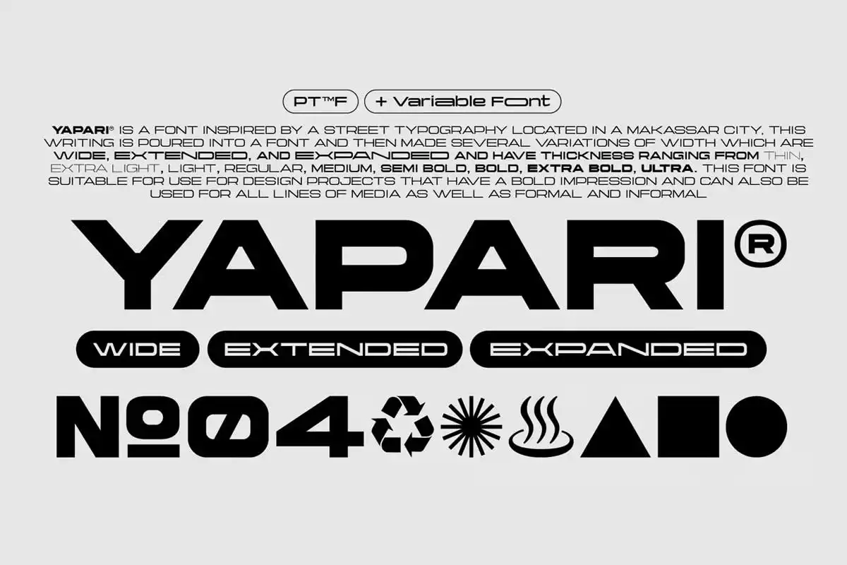 Yapari Font