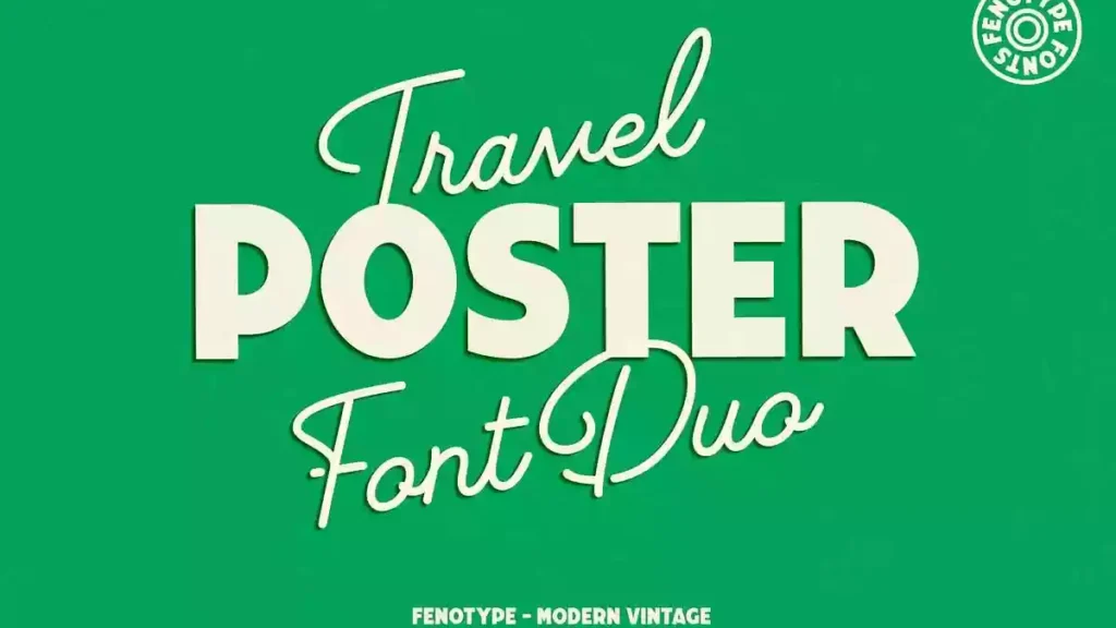 Travel Poster Font