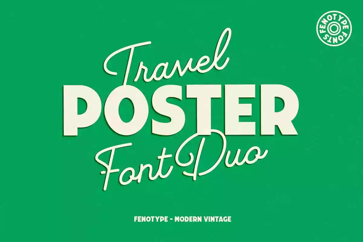 Travel Poster Font