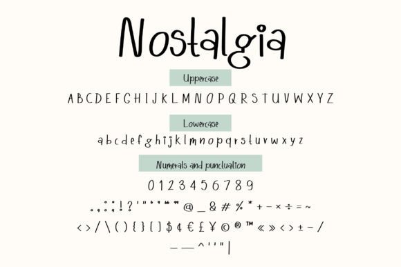  Nostalgia Font Preview 3