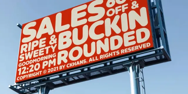 Buckin Font 3