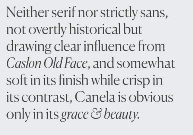 Canela Font Family 1