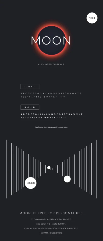 Moon Typeface Font