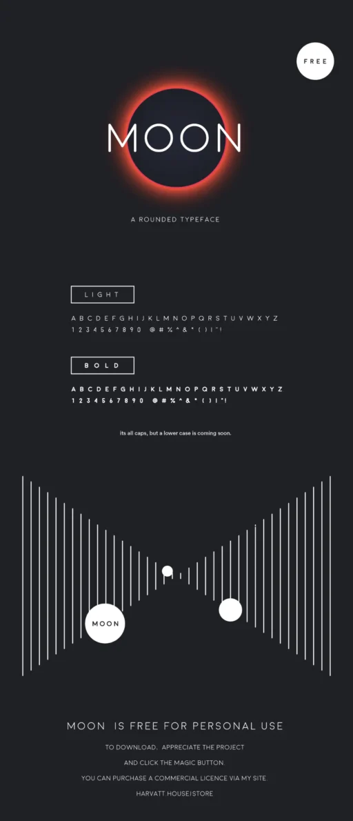 Moon Typeface Font