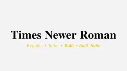 Times Newer Roman Serif Font