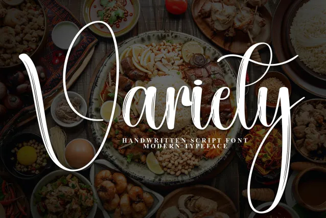 Variety Calligraphy Font