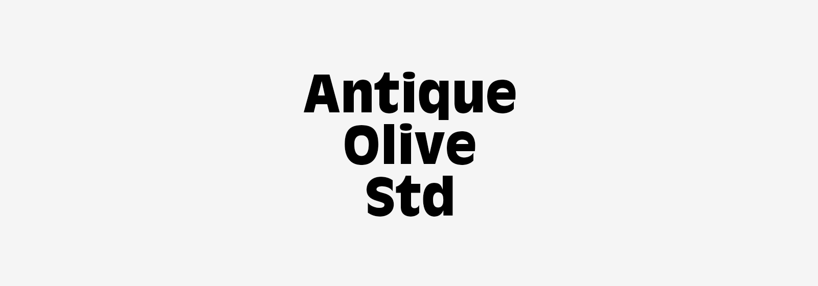 Antique Olive Std Font Family Free Download
