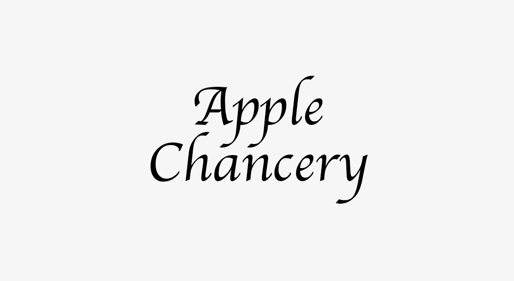 Apple Chancery Font Free Download