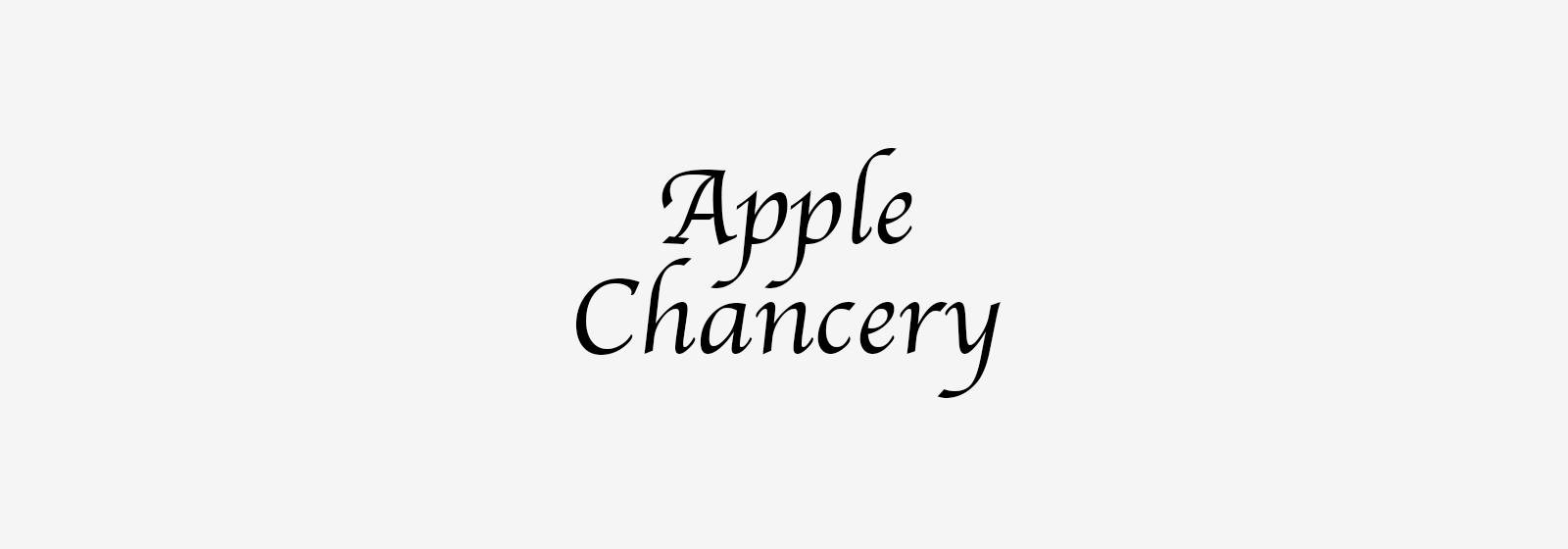 Apple Chancery Font Free Download