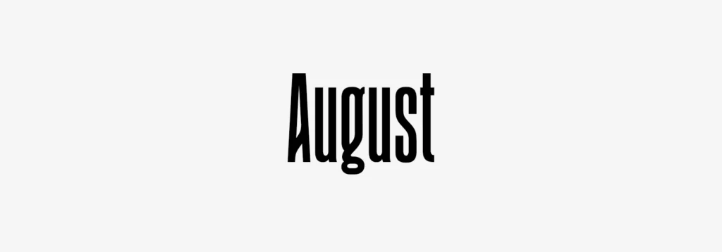 August Font