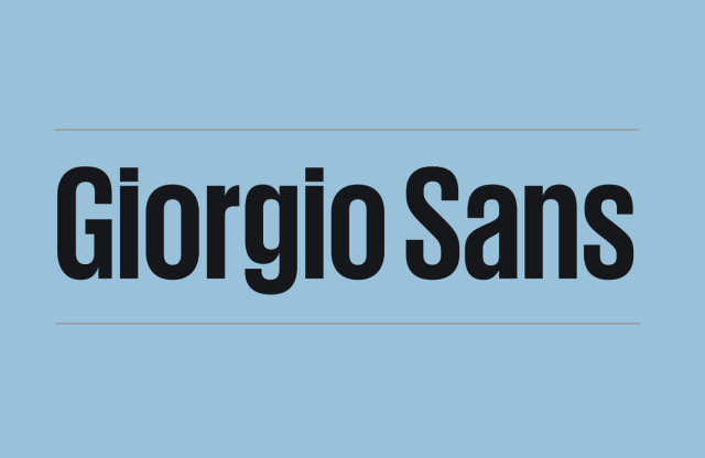 Giorgio Sans Font Family