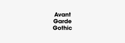 Avant Garde Gothic Font