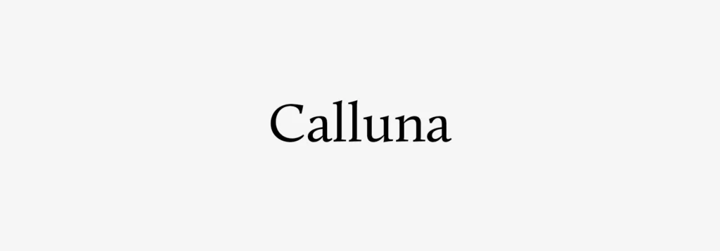 Calluna Font