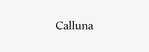 Calluna Font